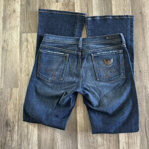 Citizens Of Humanity Simone Stretch #105 Low Waist Flair Blue Jeans 30 Flare Leg